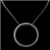 Image 1 : 18K White Gold 0.92ctw Fancy Color Diamond Pendant