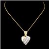 Image 1 : 14K Gold 0.31ctw Diamond Pendant