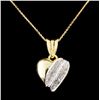 Image 2 : 14K Gold 0.31ctw Diamond Pendant