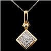 Image 2 : 18K Yellow Gold 1.00ctw Diamond Pendant