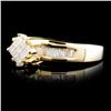 Image 2 : 14K Gold 0.80ctw Diamond Ring