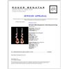 Image 3 : 14K Gold 14.80ct Morganite & 1.75ctw Diamond Earri