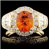 Image 1 : 18K Yellow Gold 2.54ct Sapphire & 1.15ct Diamond R
