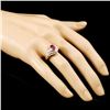 Image 3 : 18K Gold 0.84ct Ruby & 0.60ctw Diamond Ring