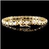 Image 2 : 14K Yellow Gold 1.00ct Diamond Bracelet