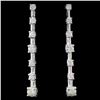 18K White Gold 0.50ctw Diamond Earrings