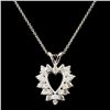 Image 1 : 14K Gold 0.64ctw Diamond Pendant