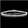 Image 1 : 18k White Gold 5.00ct Diamond Bracelet