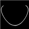 Image 1 : 18k White Gold 7.00ct Diamond Necklace