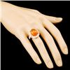 Image 3 : 18K Gold 6.75ct Opal & 1.68ctw Diamond Ring