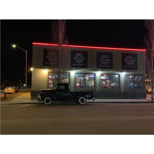 Property known as MainStreet Public House. 4920 50 Ave, Gibbons- Built in 2011. BUILDING & LAND FOR