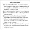 Image 1 : AUCTION TERMS