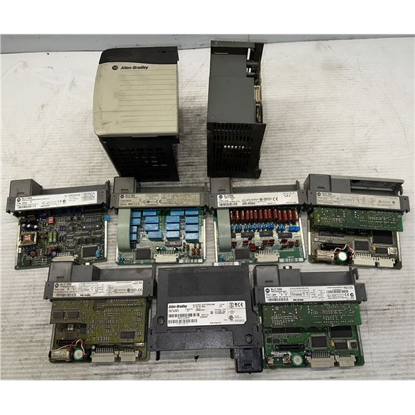 Lot of (9) Misc. Allen Bradley Modules & Power Supplies as Pictured