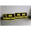 Image 1 : **(2x Bid Price) (4) Plastic "No Hunting" Signs