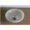 Image 2 : **Milk Glass Lampshade - 9" Diameter, Some Chips