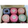 Image 2 : Coats Mercer-Crochet Box with (12) Balls, Snow What Fun Bath & Body Works Tin