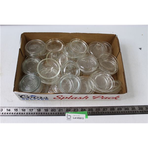 (2x Bid Price) Glass Sealer Lids