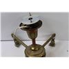 Image 2 : *Antique Brass Light Fixture with Shades