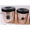 Image 2 : (3) Kitchen Storage Containers and Scoops- Flour, Sugar, Coffee