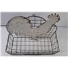 Image 4 : Metal Rooster Basket