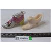 Image 1 : Fenton Shoe and Ceramic Shoe Figurine