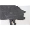 Image 3 : Pig Wooden Wall Decor-23" Long