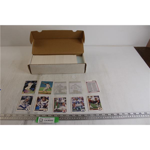 Box of 1991 Upper Deck NFL Cards