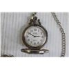 Image 2 : LTD Quartz Pocket Watch - New Battery, Runs (Hunting Theme)