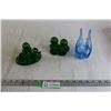 Image 1 : (3) Art Glass Pieces - Ducks, Swan