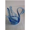 Image 4 : (3) Art Glass Pieces - Ducks, Swan