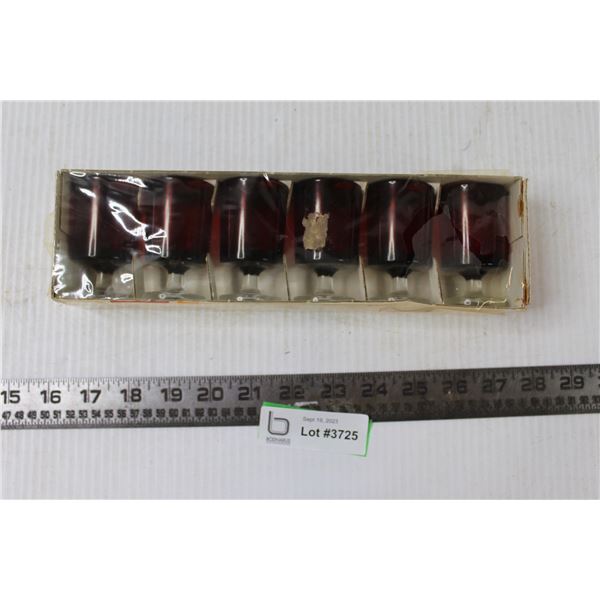 Box of (6) Vintage MCM Luminarc Glasses