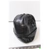 Image 3 : Black Leather Hat with Ear Flaps