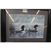 Image 2 : Picture of Loons in Frame 20"x17"