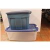 Image 1 : *(2) Plastic Bins w/ Lids
