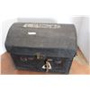 Image 1 : *Round Top Antique Storage Trunk - Some Wear, 22" x 34" x 33" High