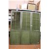 Image 1 : *Dark Green 3-Panel Room Divider - 66" x 72"