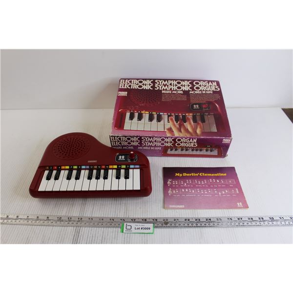 Electric Symphonic Organ Deluxe Model Toy in Original Box- Untested