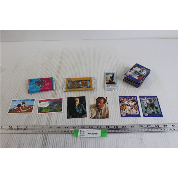(50+) Assorted Trading Cards - Comic Ball, Indiana Jones Chronicles, Saskatchewan Roughriders; Micha