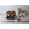 Image 1 : (2) Christmas Lanterns + Misc. Kitchen Items