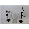 Image 4 : Photo Clips & Glass Pieces - Vase - Metal Sculptures - Photo Frames - Hand Towel