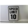 Image 1 : Sign - Speed Limit 10 (12 1/2" x 18")