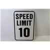 Image 3 : Sign - Speed Limit 10 (12 1/2" x 18")