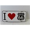 Image 3 : Licence Plate I Love Route 66
