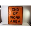 Image 1 : Sign - End of Work Area (23 1/2" x 29 1/2")