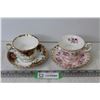 Image 1 : (2) Royal Albert Tea Cups & Saucers - Old Country Rose and Misc.