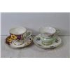 Image 2 : (4) Tea Cups & Saucers - Bell - Royal Stafford - Regina - Paragon