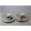 Image 4 : (4) Tea Cups w/Saucers - Royal Vale - Queen Anne - Windsor