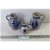 Image 1 : (3) Small Stone Wear Pitchers