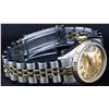 Image 2 : Rolex Ladies 2T Champagne Roman Fluted Wristwatch 26MM