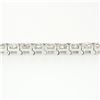 Image 9 : 18k White Gold 12.21 ctw 37 Round Large Diamond Line Tennis Statement Bracelet